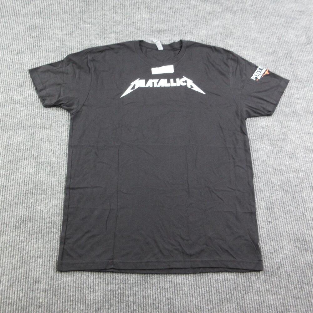 Meatallica Shirt Mens XL Black Post Oak BBQ Next Level Apparel Graphic Tee